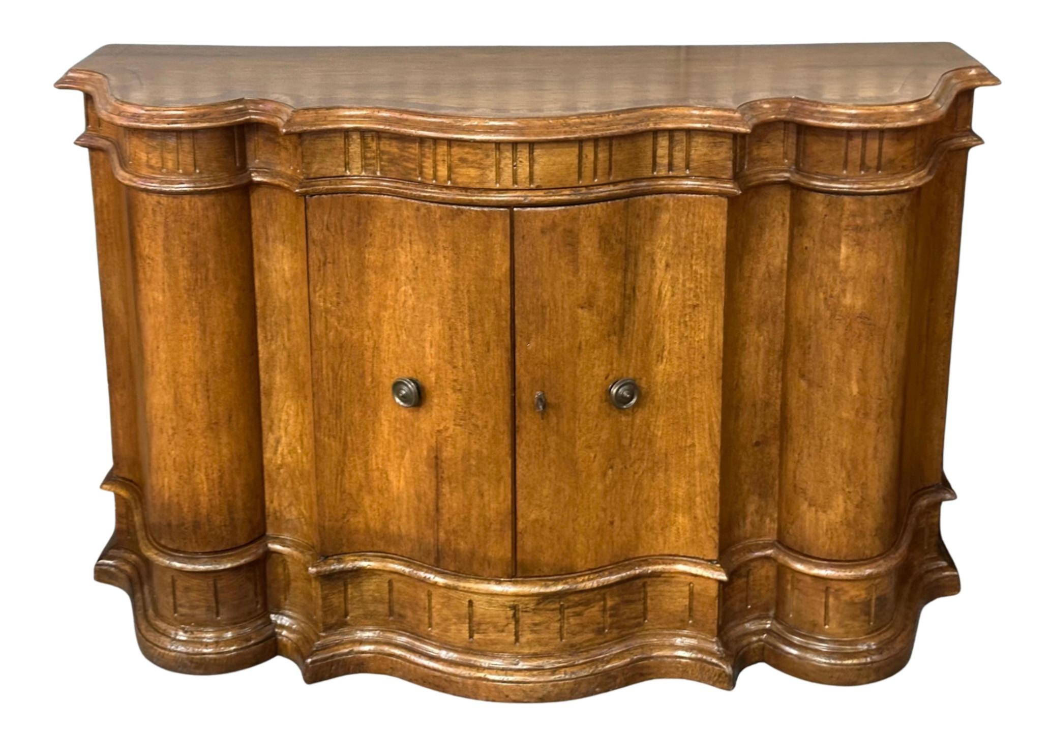American 18th C Style Quatrain for Dessin Fournir Denali Italian Fruitwood Sideboard Cred For Sale