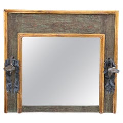 18th C Style Richard Mulligan American Country Mirror W Candle Sconces