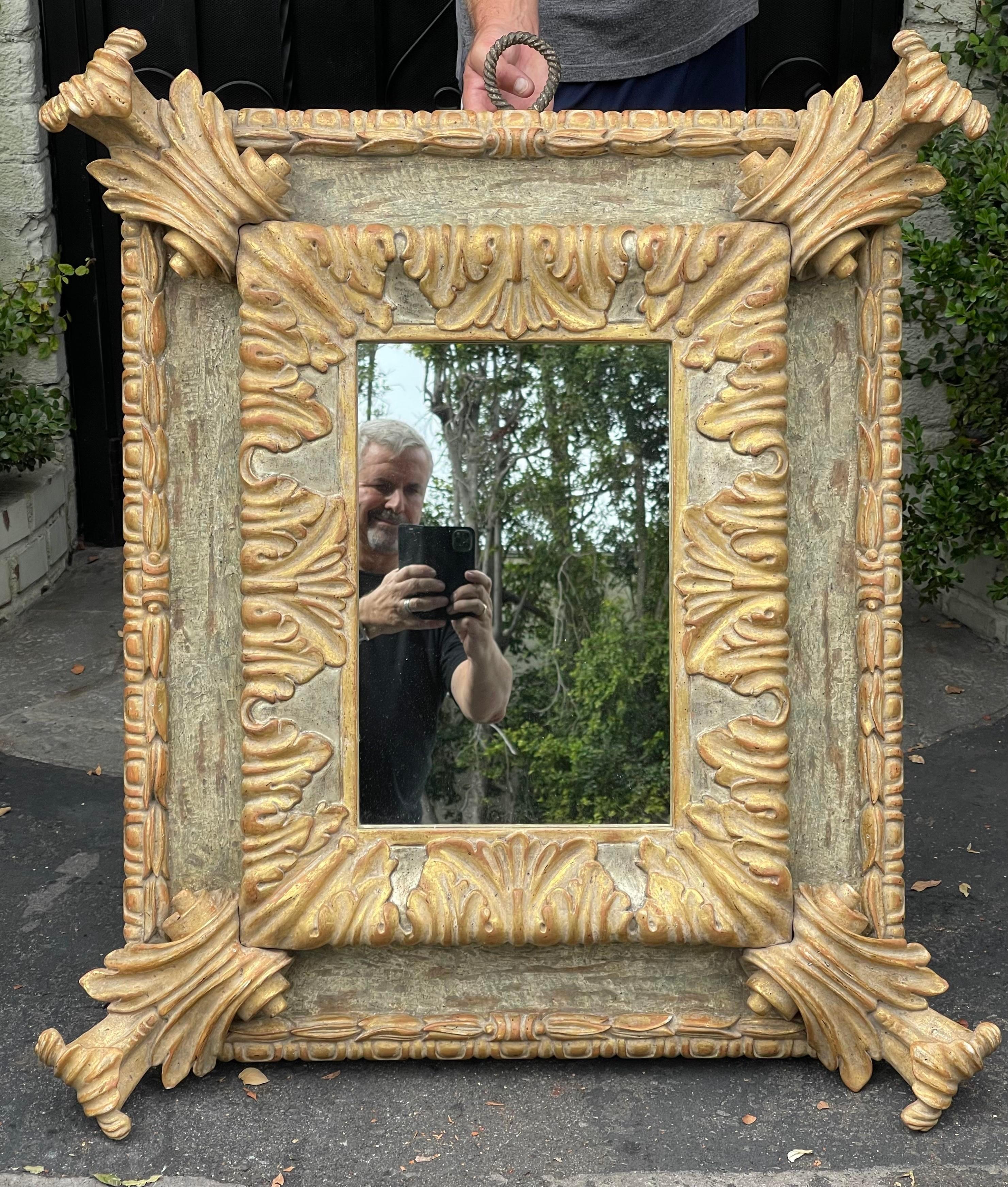 Rococo 18th C Style Formations Caravaggio Giltwood Mirror