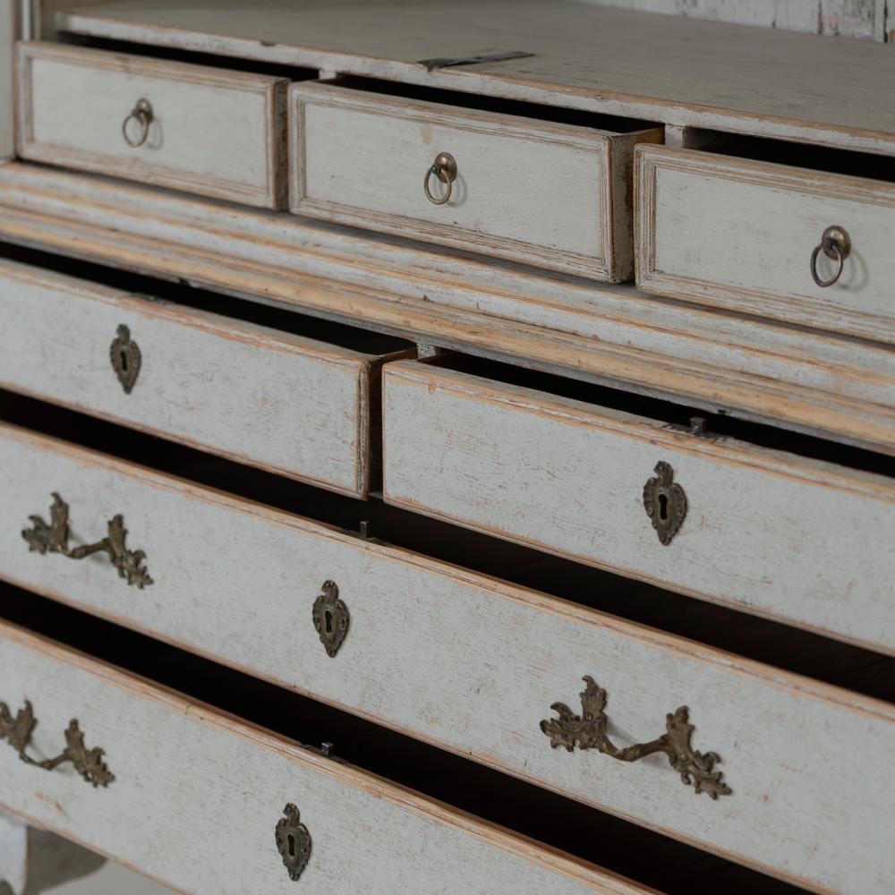 18th Century Swedish Baroque Period Linen Press Cabinet 4