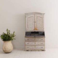 18th c. Swedish Early Gustavian Secretary with Library