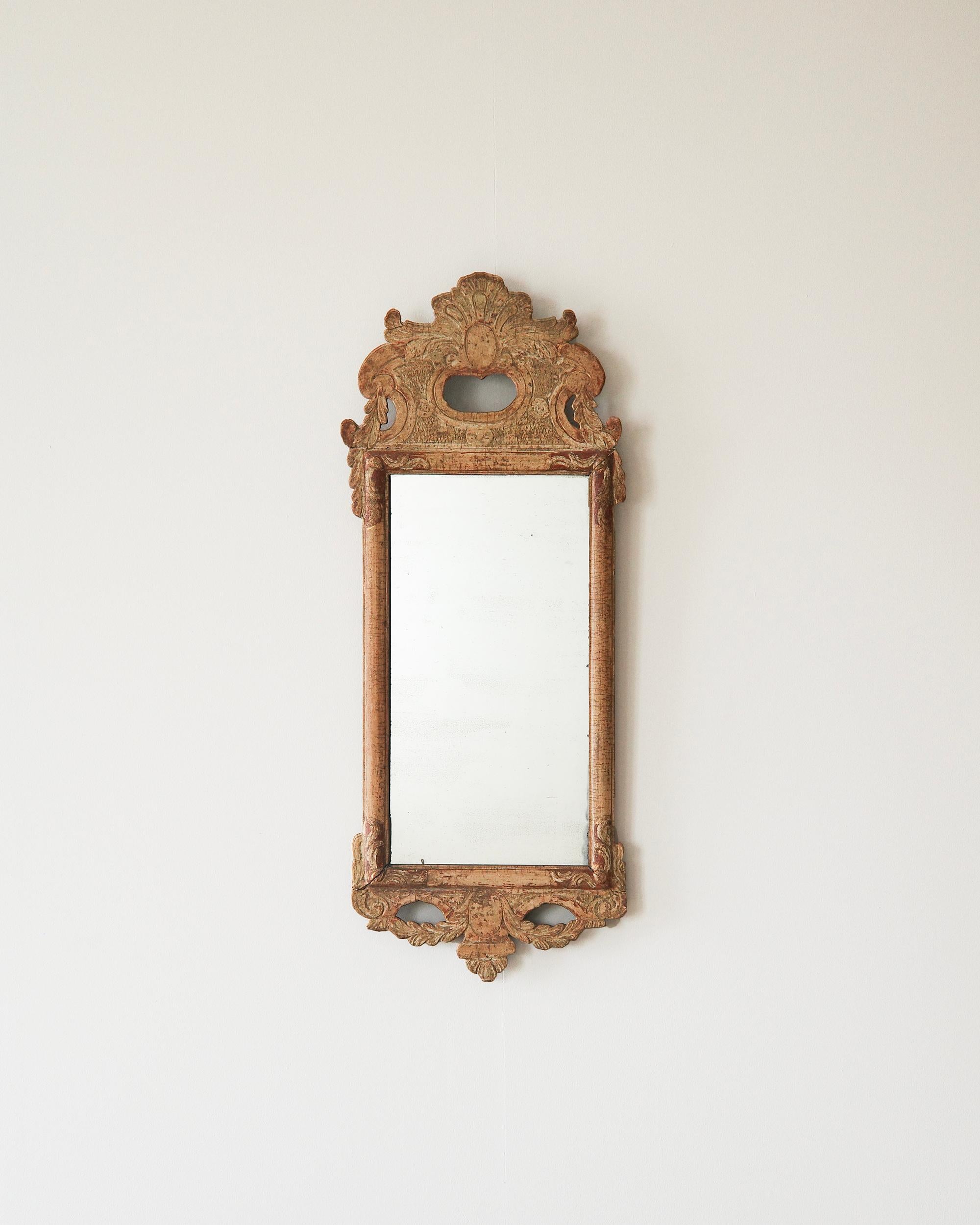 18th c, Swedish Gustavian Mirror In Good Condition For Sale In Allerum, SE