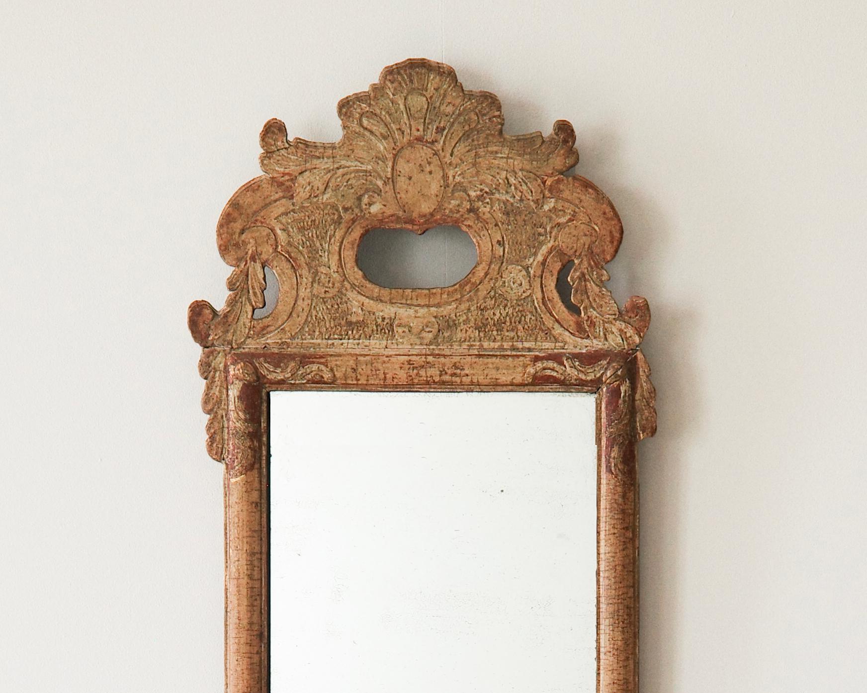 18th Century 18th c, Swedish Gustavian Mirror For Sale