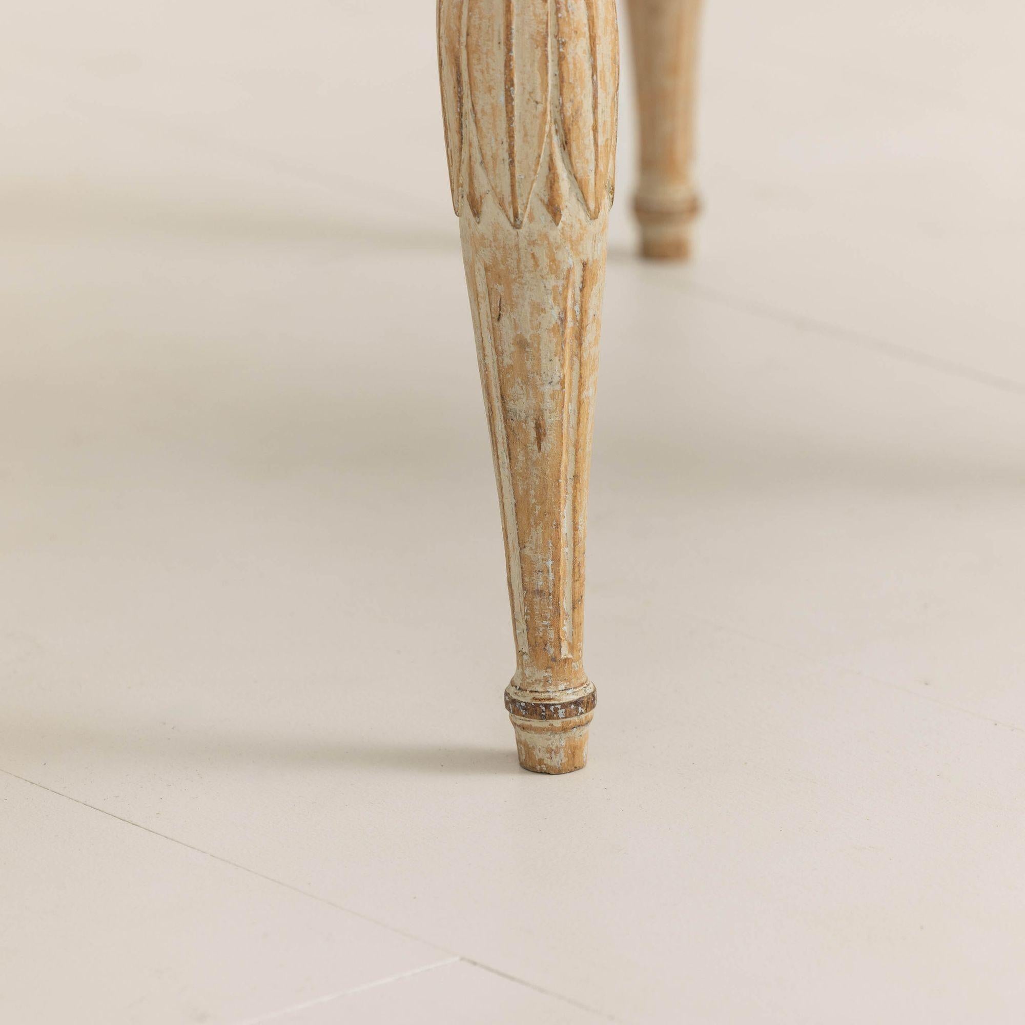 18th c. Swedish Gustavian Period Foot Stools in Original Paint For Sale 5