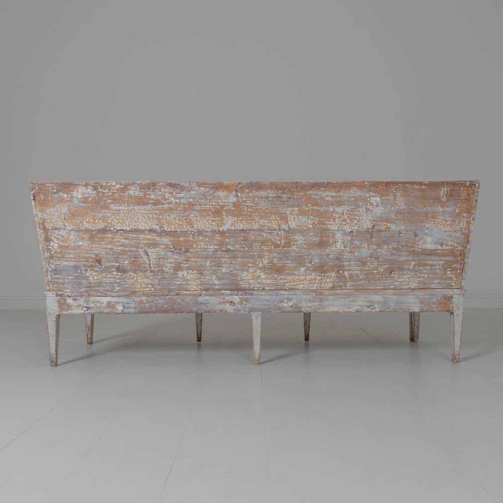 18th Century Swedish Gustavian Period Sofa Bench 'Tragsoffa' 6