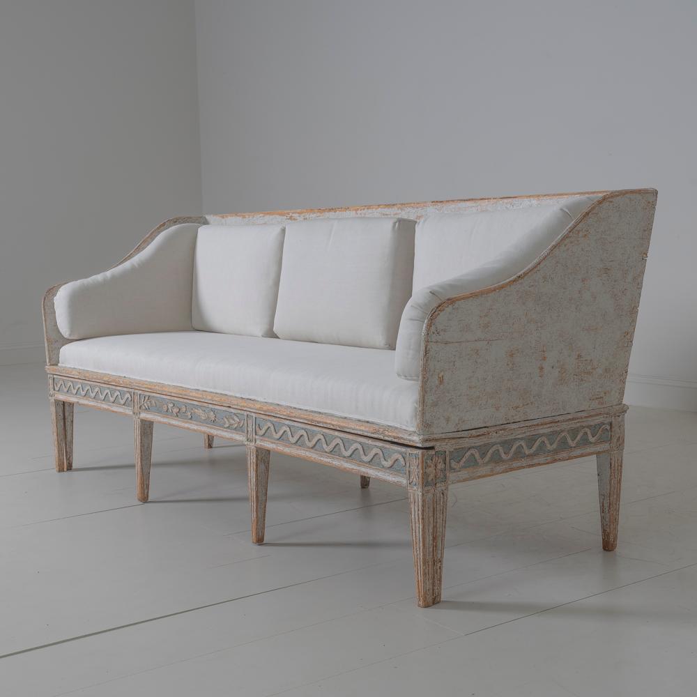 18th Century and Earlier 18th Century Swedish Gustavian Period Sofa Bench 'Tragsoffa'