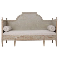 Swedish Upholstered Sofa in Original Paint, 18th c. Gustavian Period
