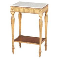 18. Jahrhundert. Adam Periode Giltwood Tisch