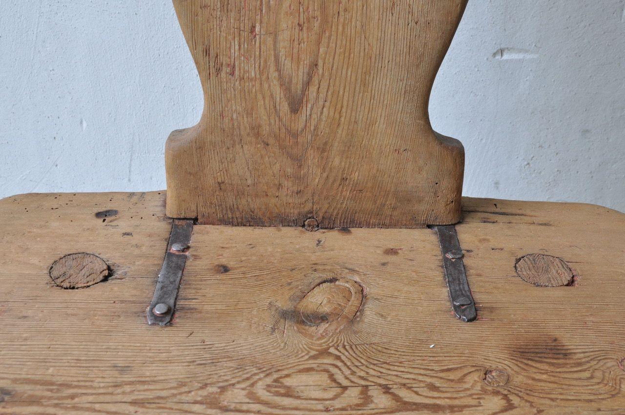 18th c. Swedish Primitive Chair with Provenance In Excellent Condition For Sale In Wichita, KS