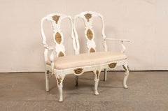 A.C. I.C. Canapé suédois rococo à 2 fauteuils à dossier