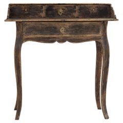 18th C. Swedish Rococo Period Writing Desk in Original Paint