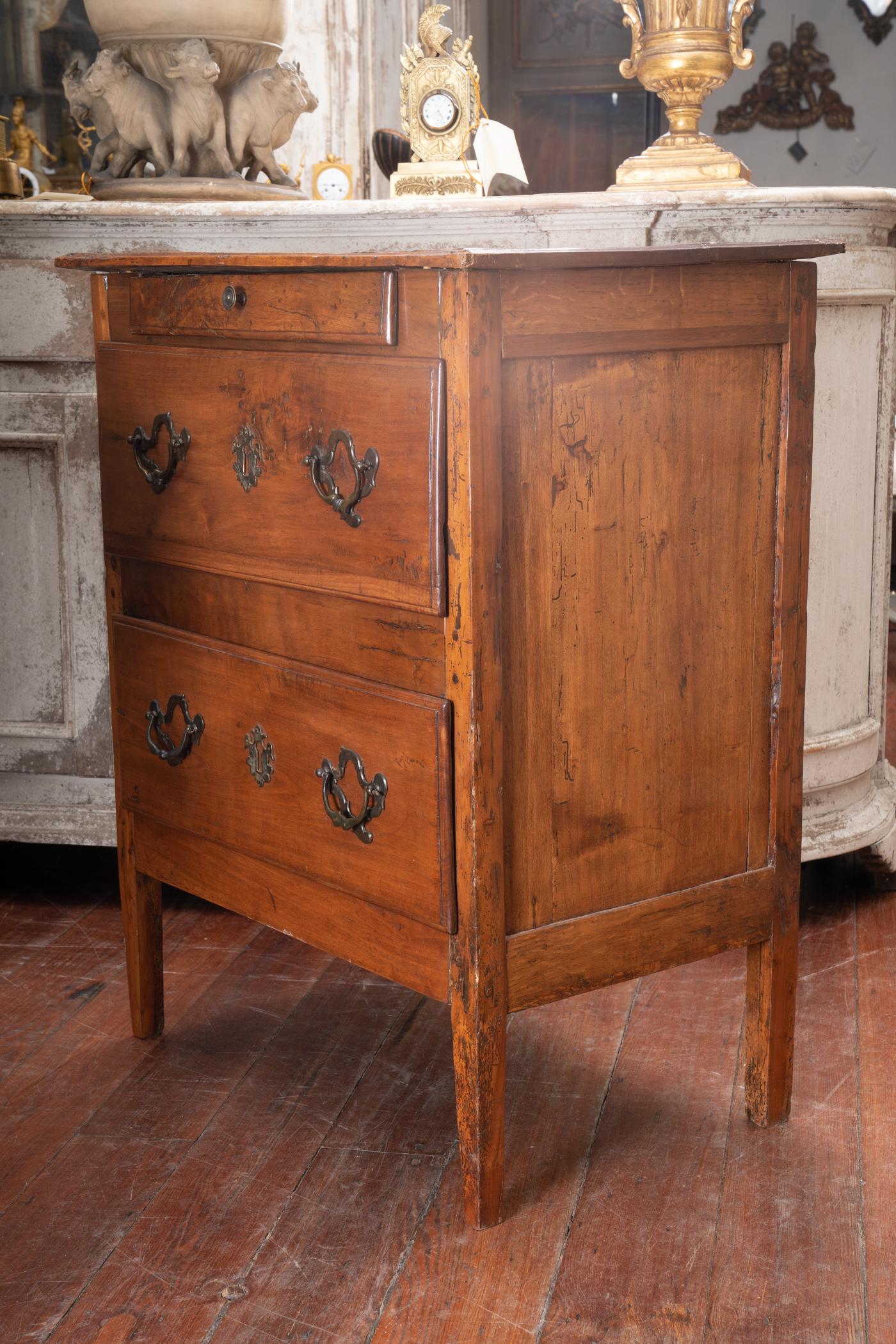 French 18th Century Walnut Petit Commode