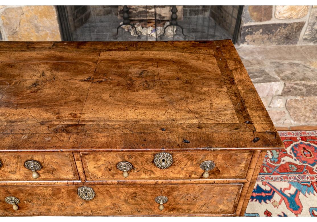 18th C. William And Mary Style Burl Chest 2