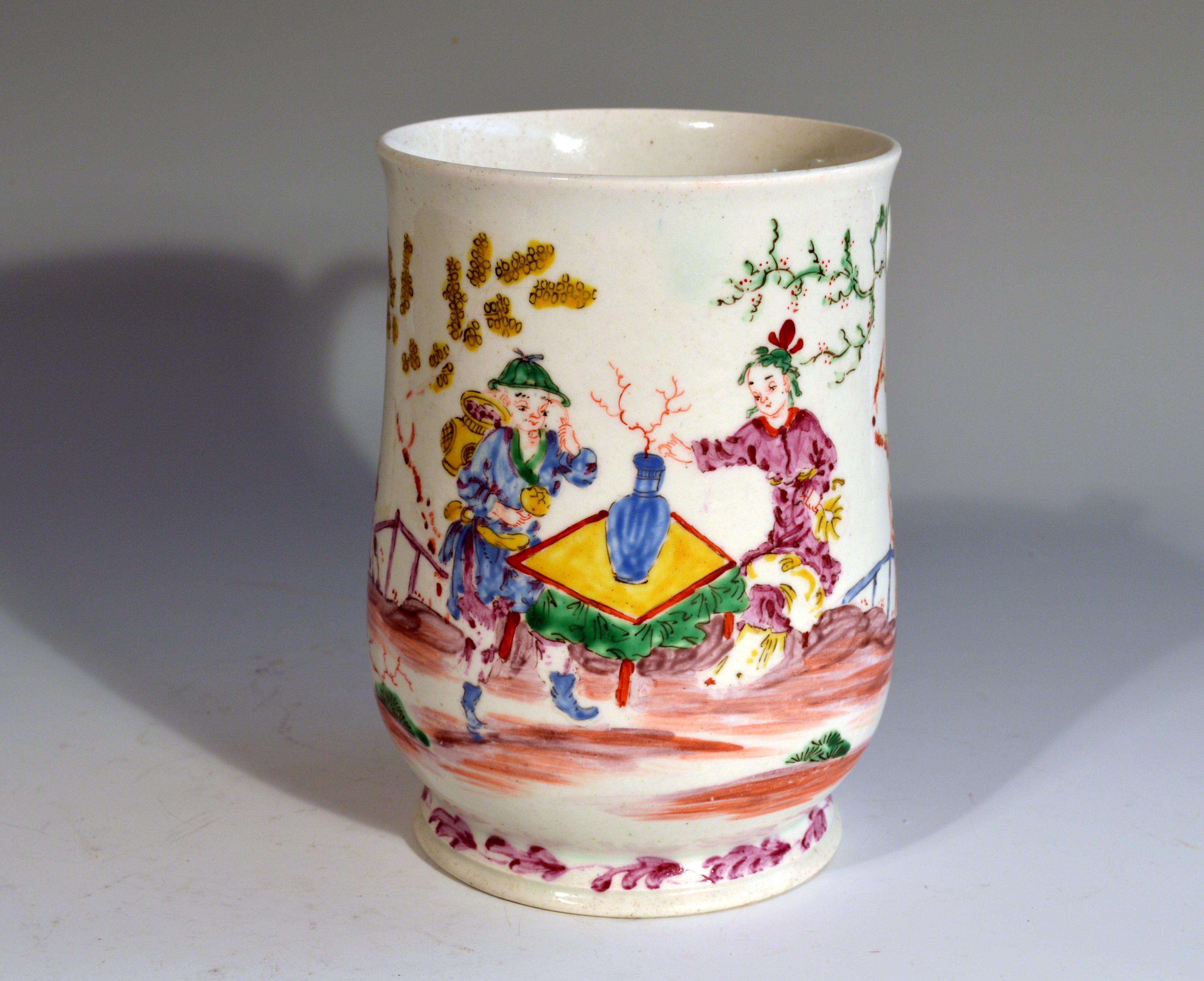Bow Porcelain Chinoiserie Krug aus dem 18. Jahrhundert im Angebot 10