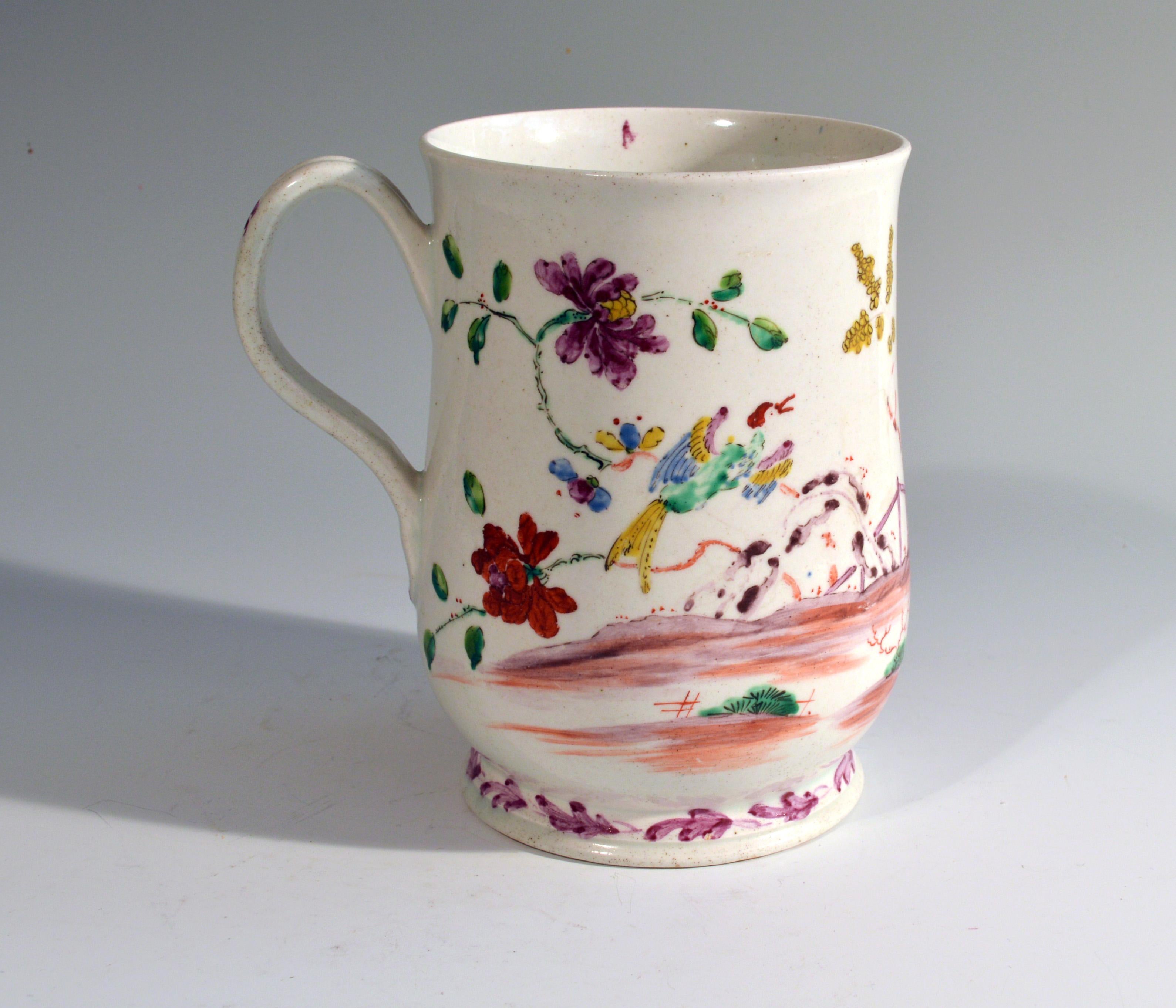 Bow Porcelain Chinoiserie Krug aus dem 18. Jahrhundert im Angebot 1