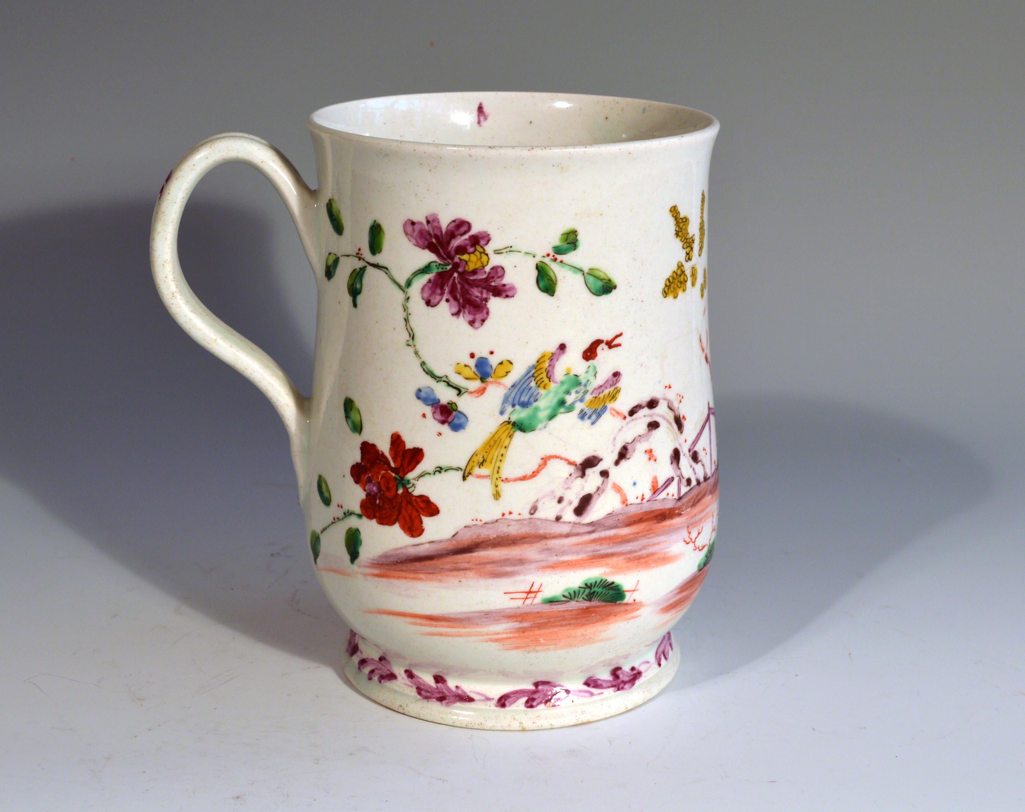 Bow Porcelain Chinoiserie Krug aus dem 18. Jahrhundert im Angebot 2