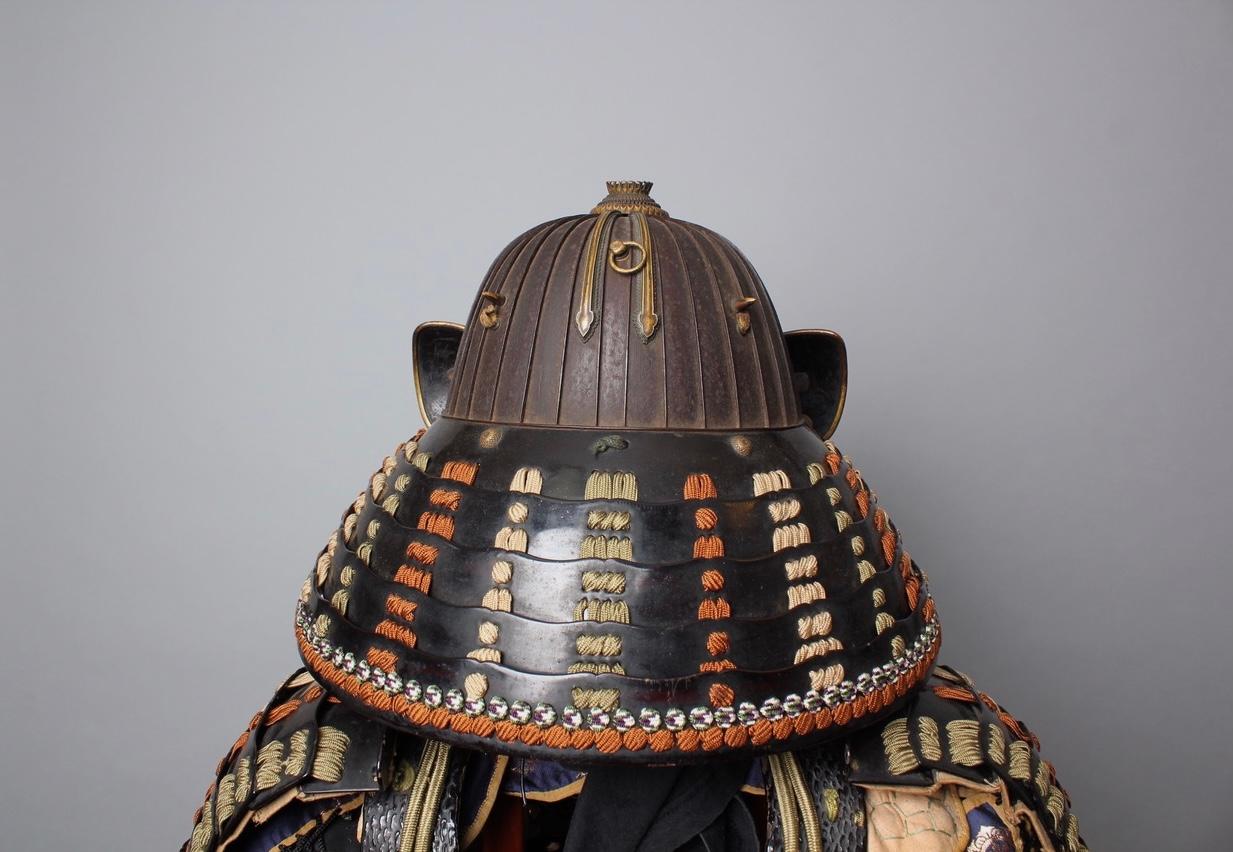 Cotton 18th c(Edo period) certified samurai armor (yoroi) in exceptional st. Preservati For Sale