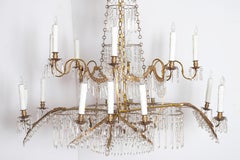 18th Century 20-Light Neoclassic Chandelier, German Probably Werner & Mieth