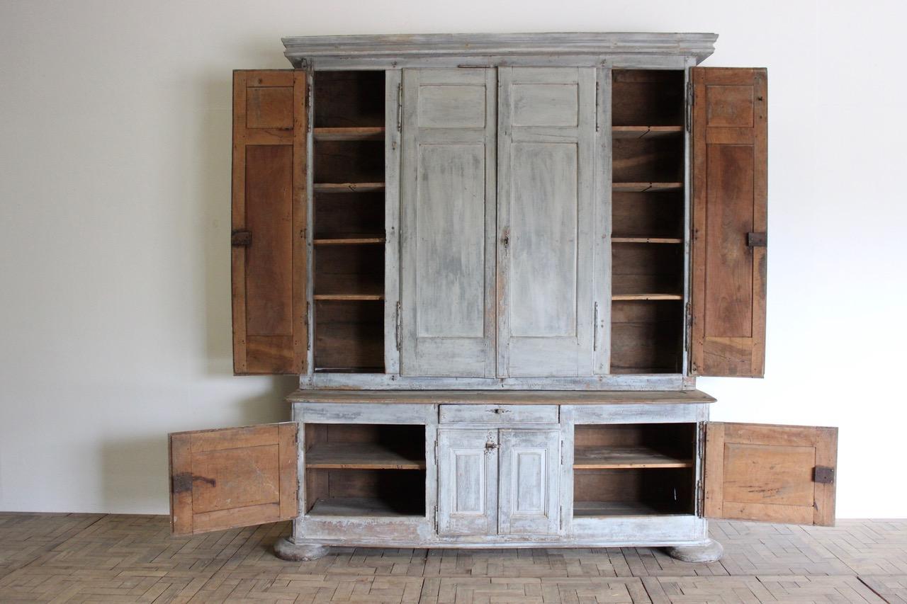 Wood 18th Century French Cupboard in Original Paint