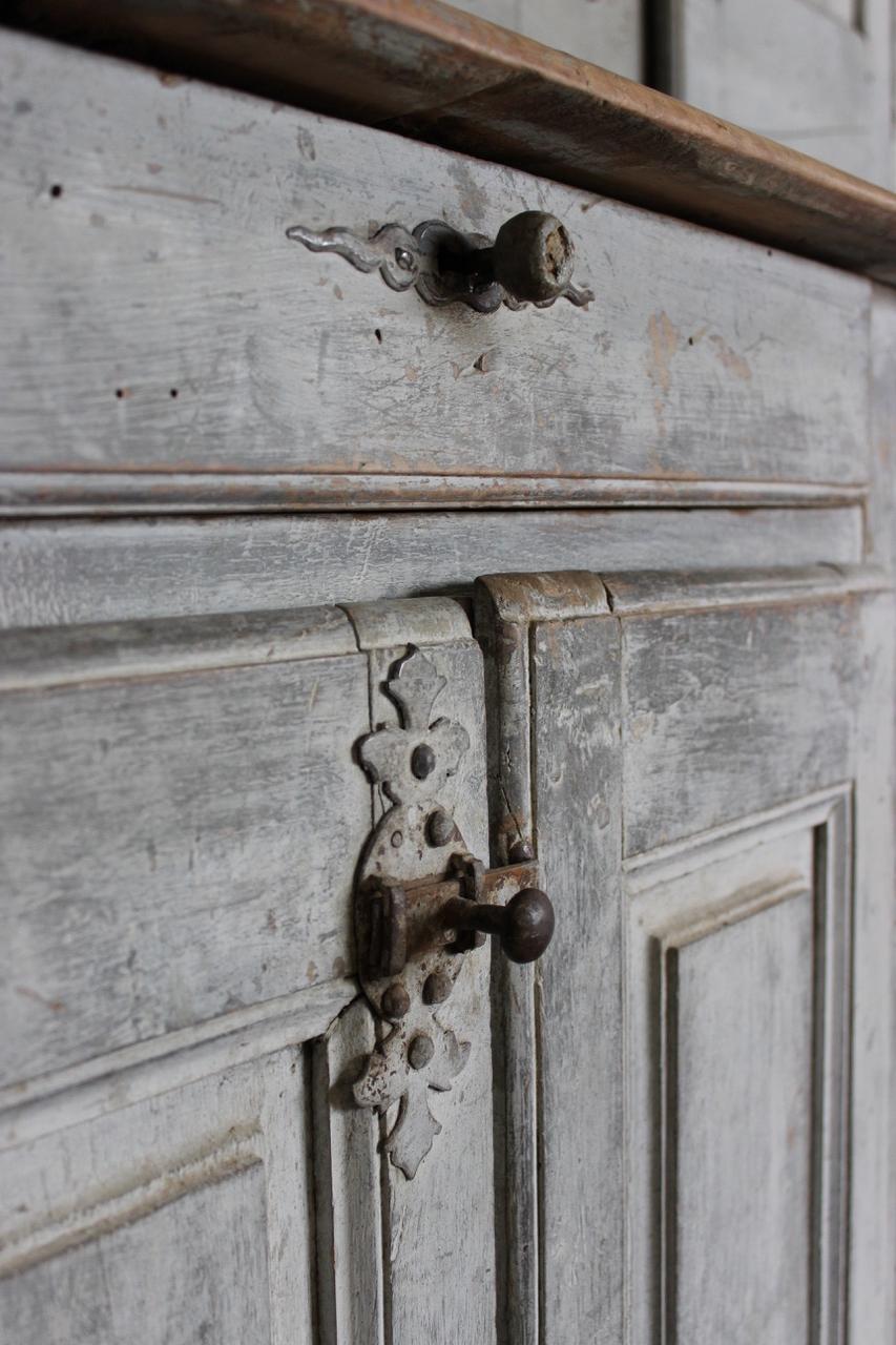 18th Century French Cupboard in Original Paint 2