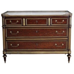 18th Century French Louis XVI Mahogany Commode 18th Century French Louis XVI Mahogany Commode