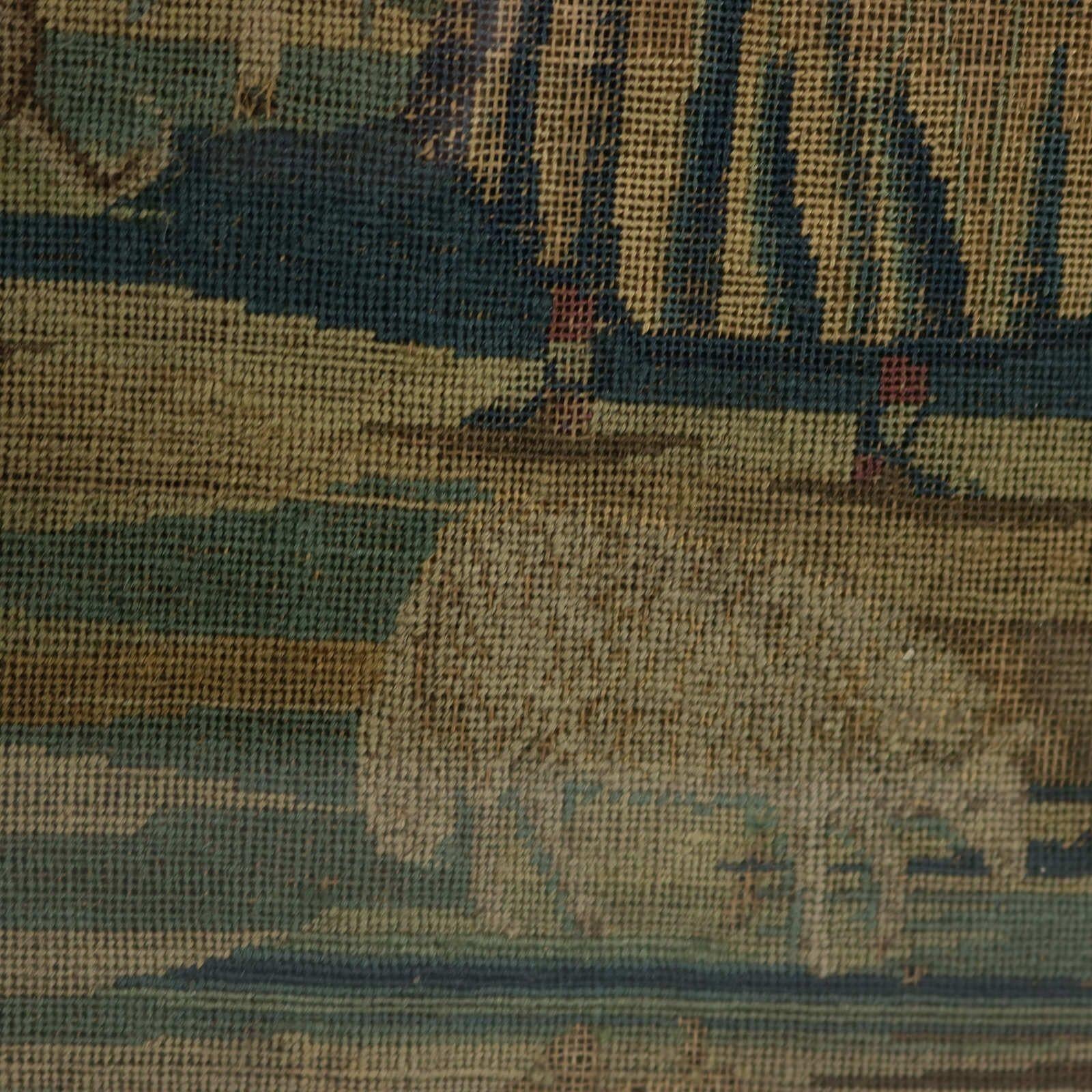 18th Century, 1732 Petit Point Embroidery Picture of Lady & Gent For Sale 5
