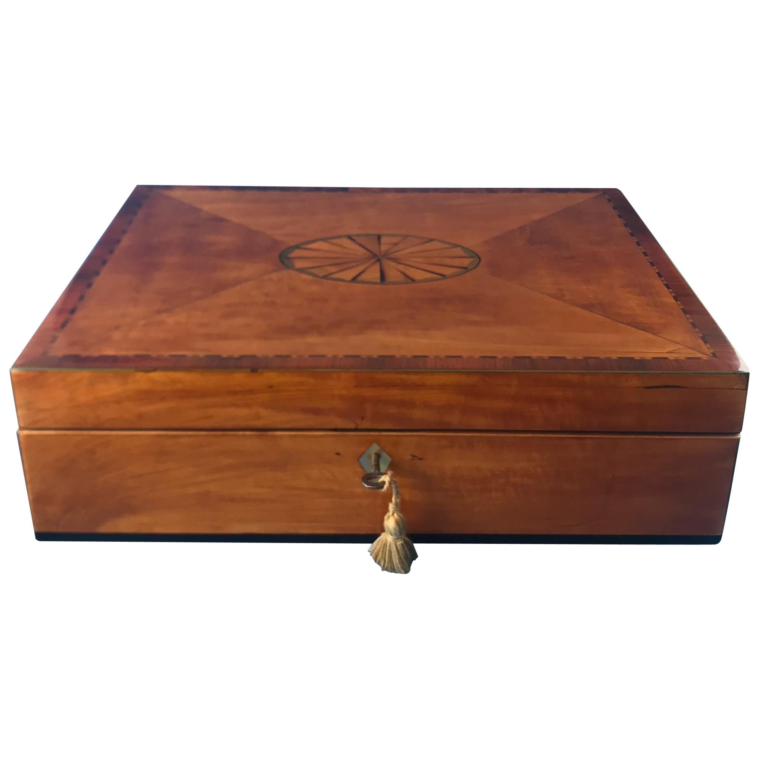 18th Century 1780 Satinwood Jewellery Box