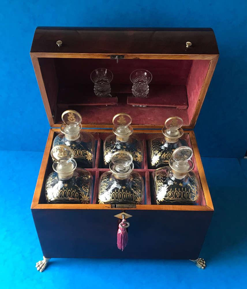 18th Century 1790 Mahogany Dutch Decanter Box For Sale 5