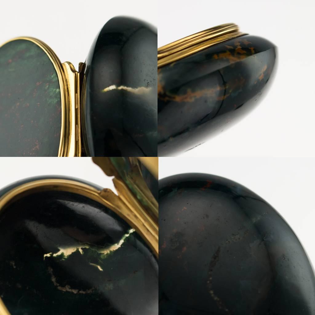 18th Century 18-Karat Gold-Mounted Hardstone Snuff Box, circa 1790 6
