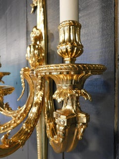 18. Jahrhundert 4 Lichter Regence Wandlampe in 18K Gold Finish