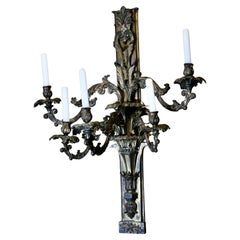 18th century 5 Branch Wall Sconce Candelabra