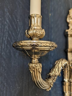 18th Century 5 lights Louis XVI Wall Lamp in nickel II finish