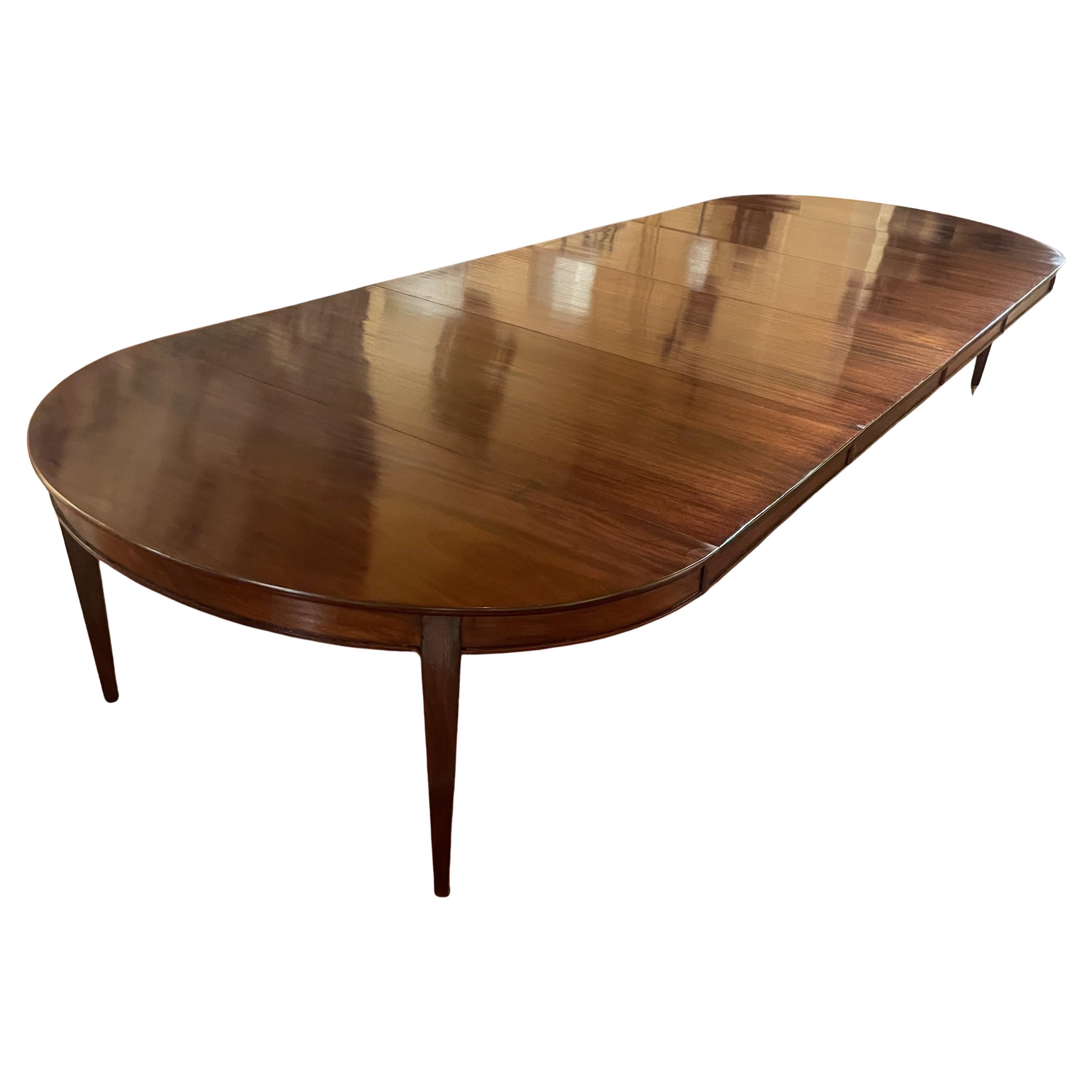 18th Century 8-leg Mahogany Dining Table, 4.08m Long
