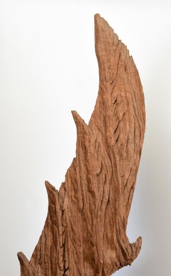 18th Century, A Pair of Antique Thai Wooden Finial 'Naga' with Stand