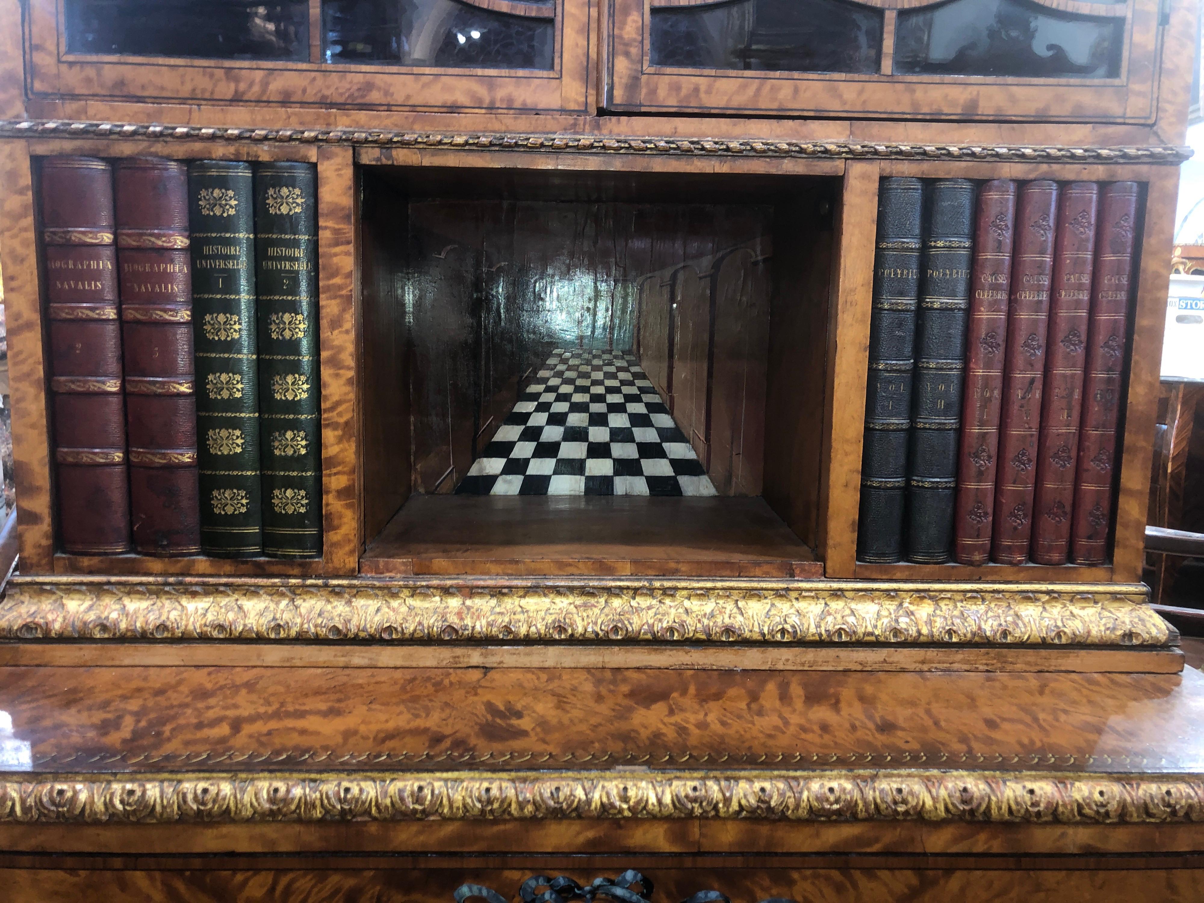 18th Century Adam Satinwood Cabinet Painted Wood Gilt In Good Condition In Roma, RM