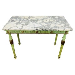 18th Century Adam Style Marble Top Console Table