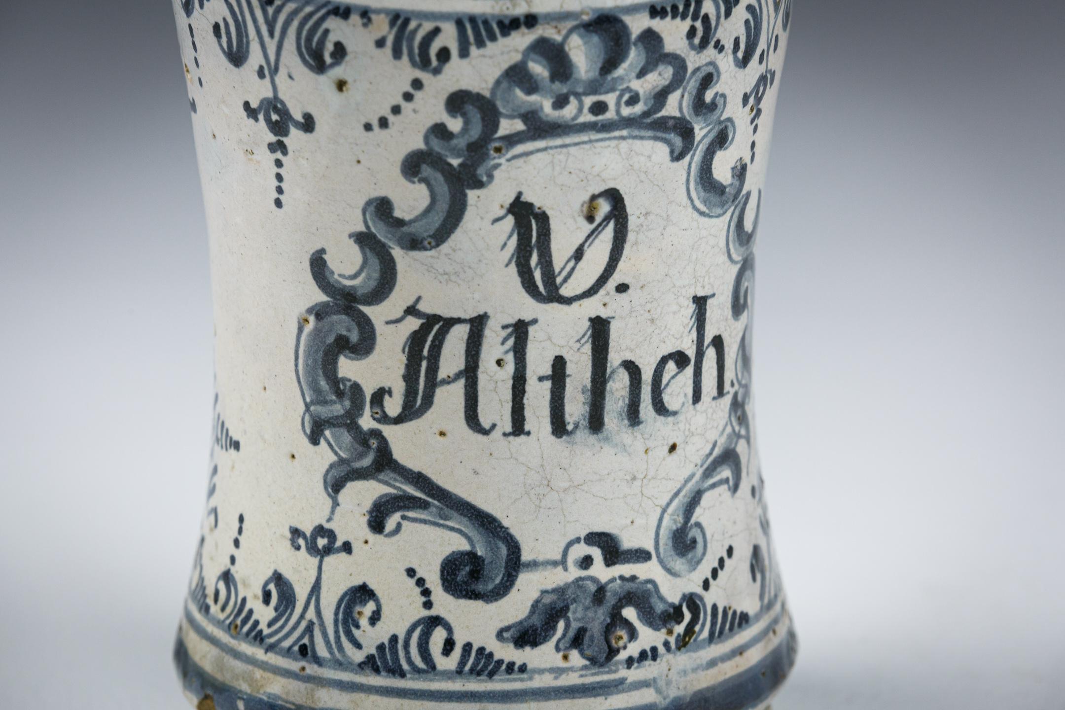 18th Century Albarello or Drug Jar 1