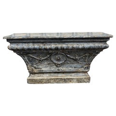 18th Century Altar Console in Painted Wood from Portugal