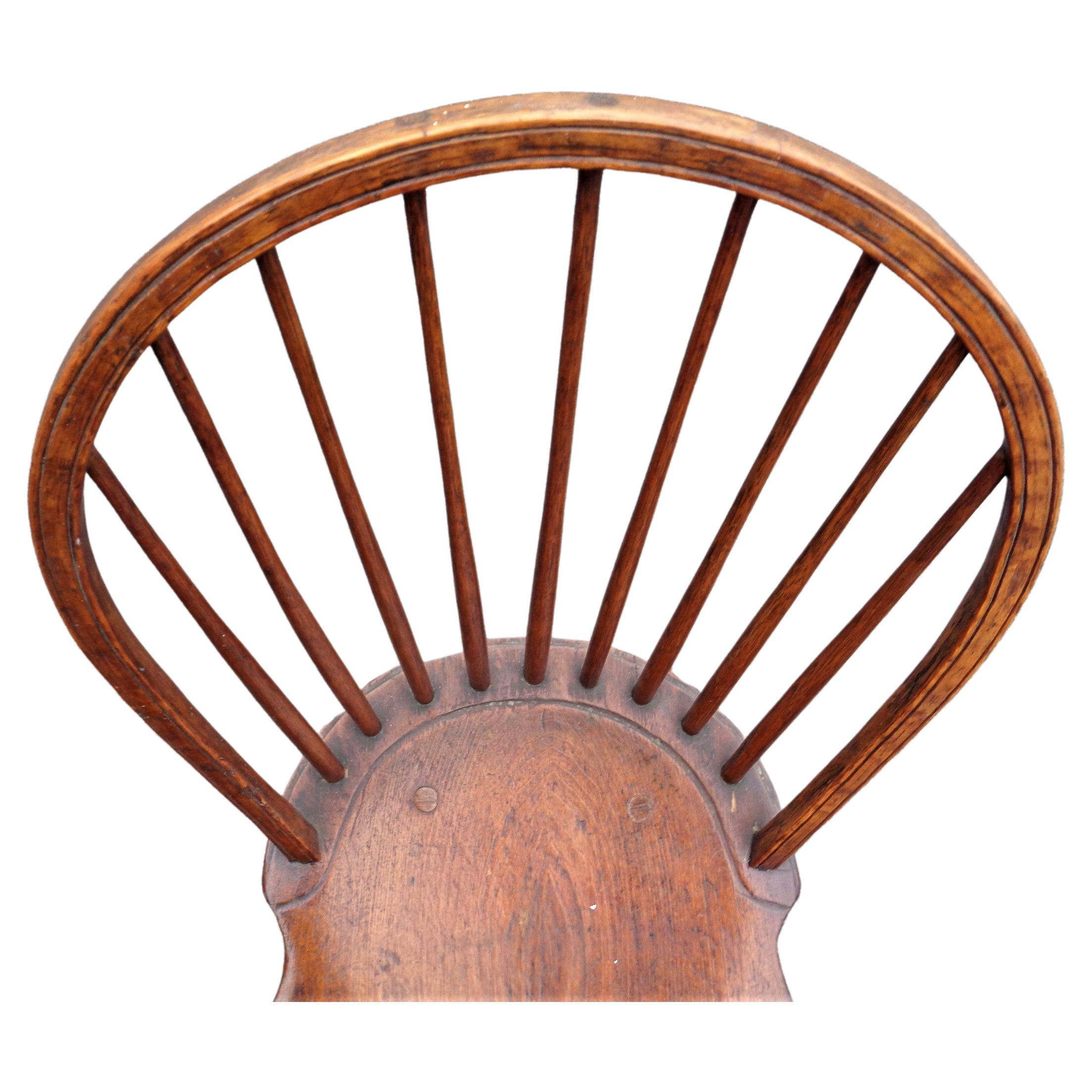 Wood 18th Century American Bow Back Windsor Chairs