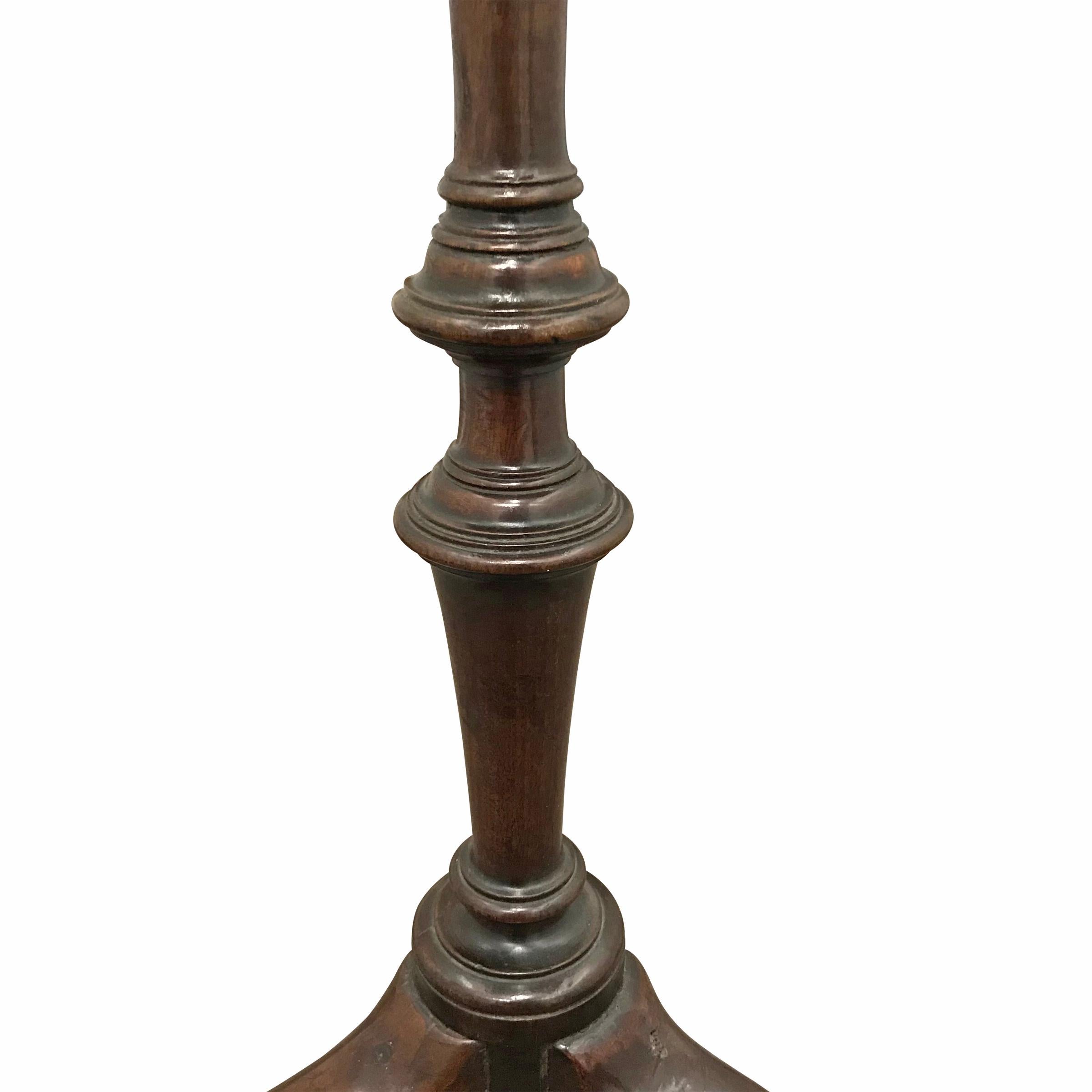 Mahogany 18th Century American Candle Stand