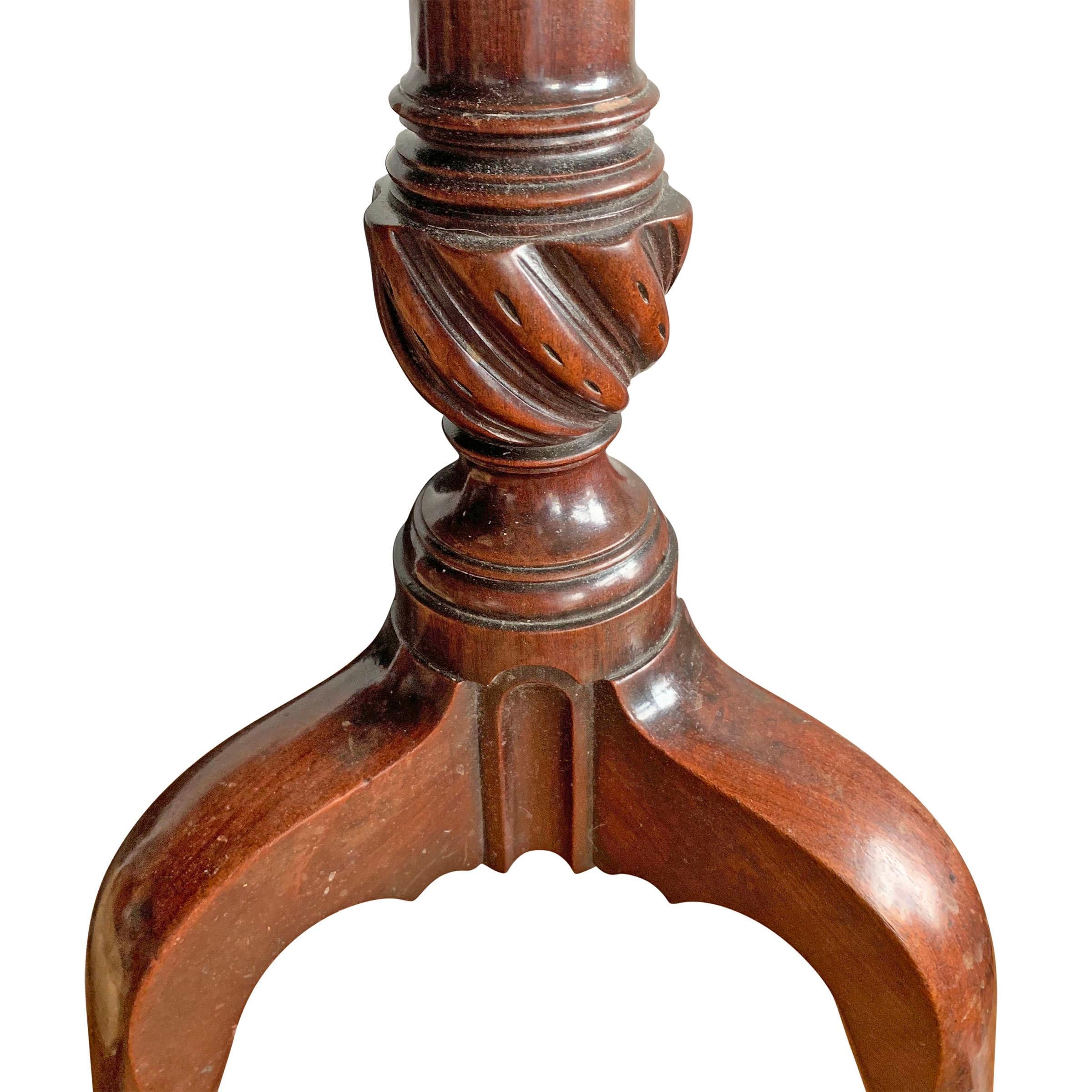 Mahogany 18th Century American Candle Stand