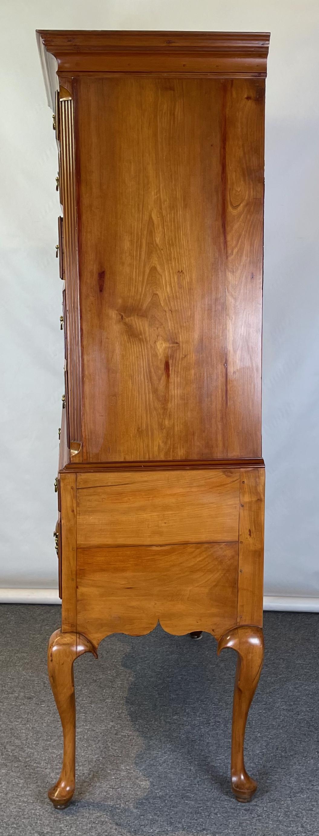 Late 18th Century 18th Century American Cherrywood Highboy For Sale