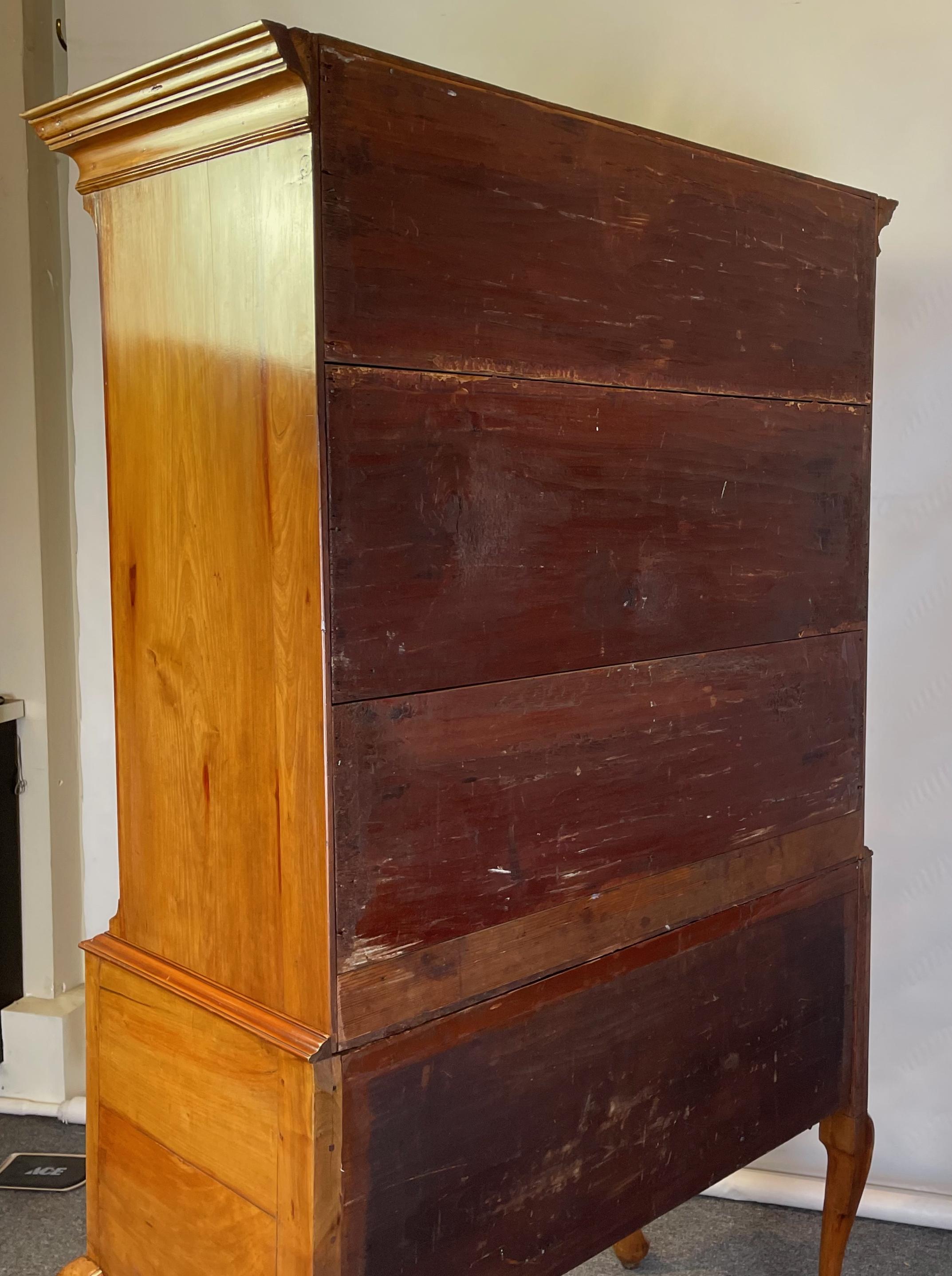 18th Century American Cherrywood Highboy For Sale 1