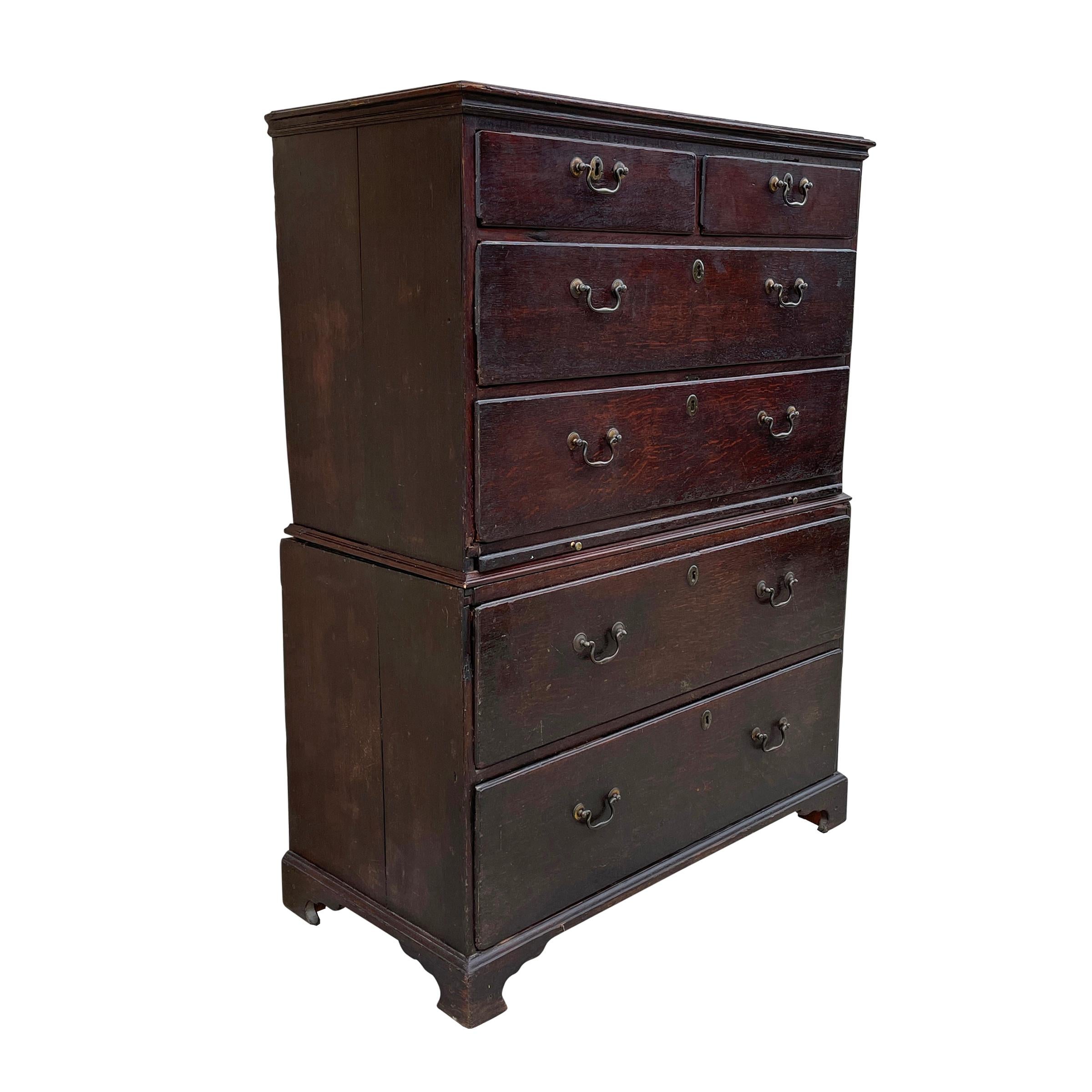18th Century American Chest on Chest In Good Condition In Chicago, IL