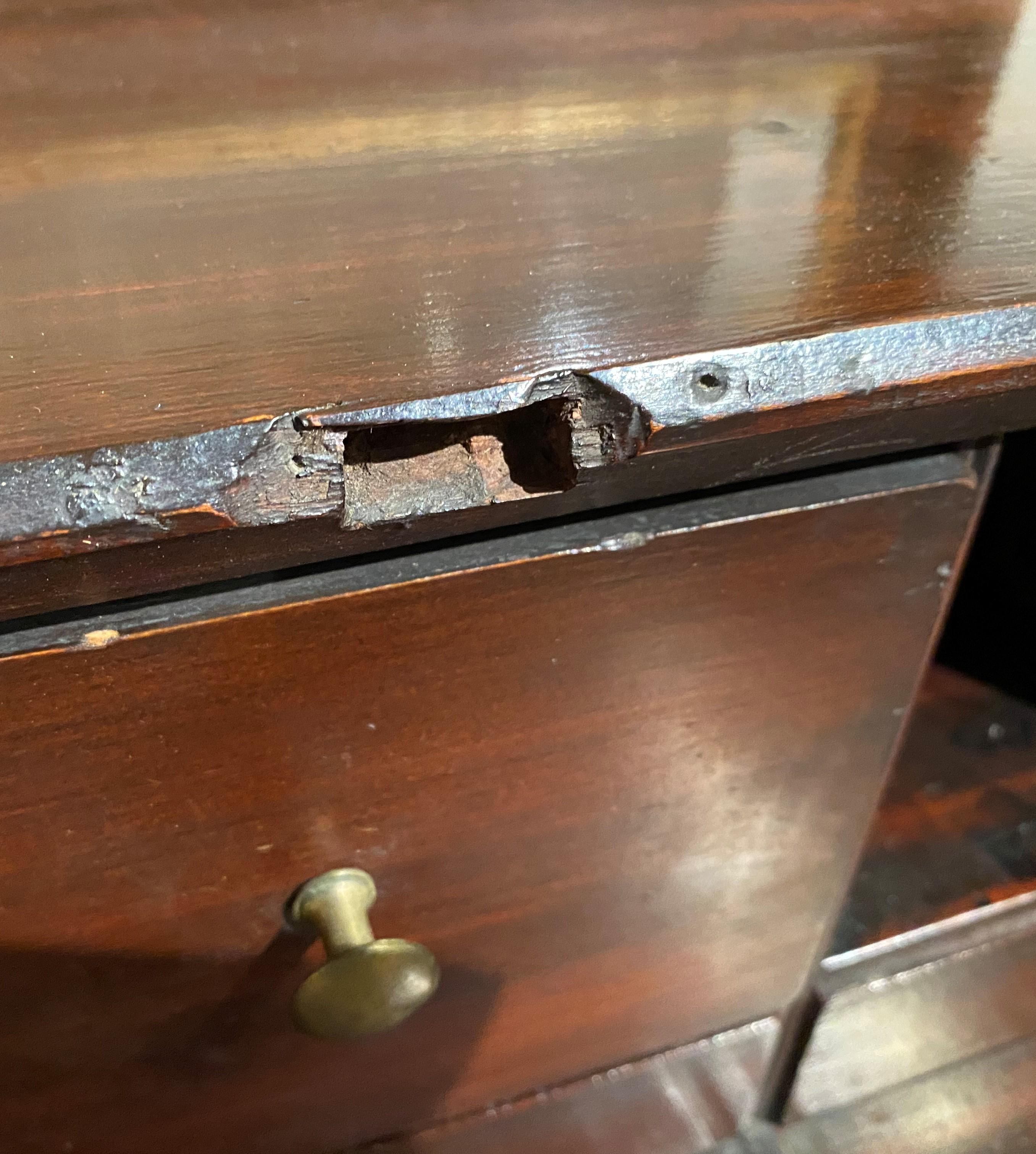 18th Century American Chippendale Maple Slant Front Desk 4