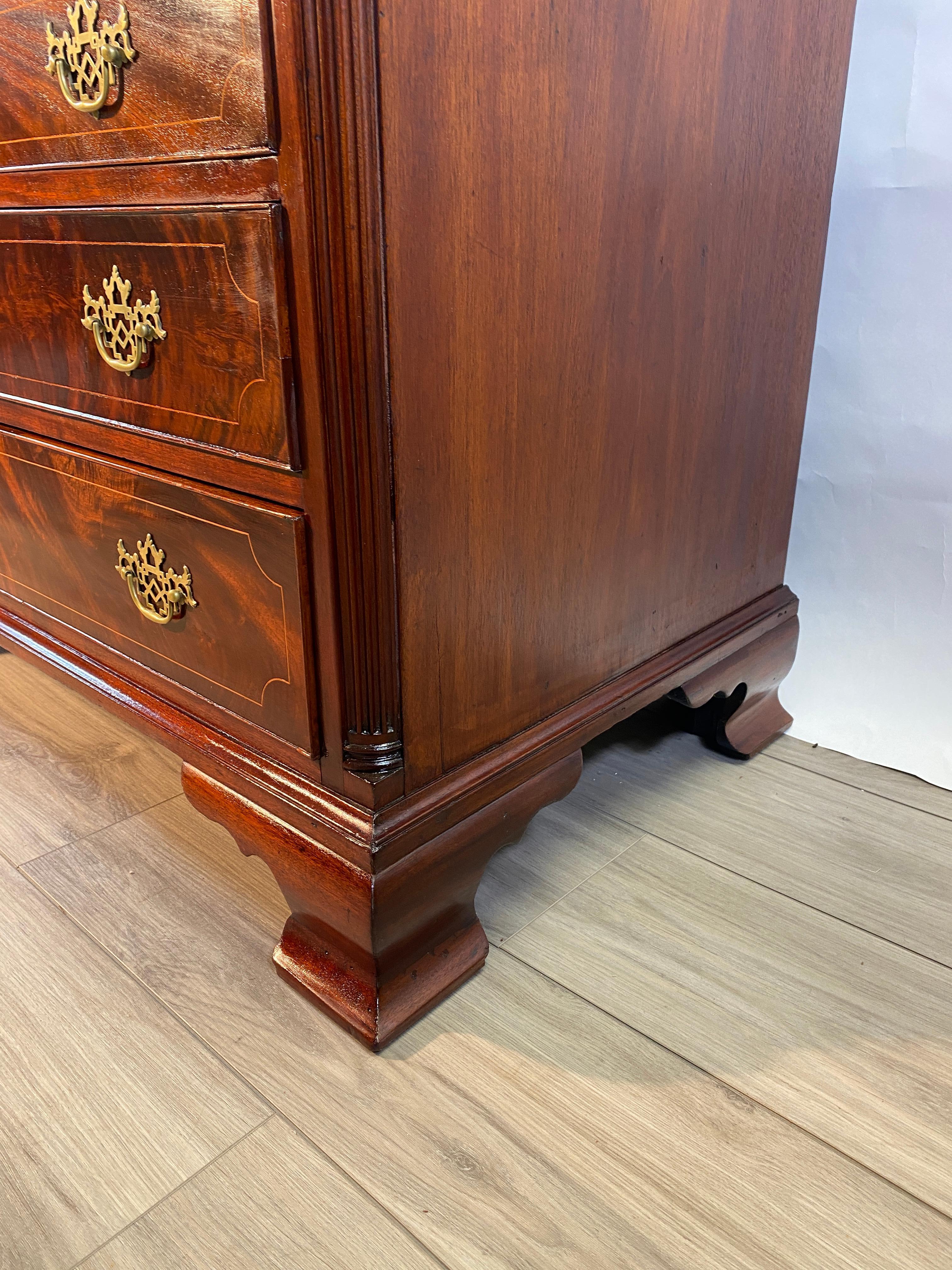 18th Century American Chippendale Slant Front Bureau Desk Washington D.C. 6