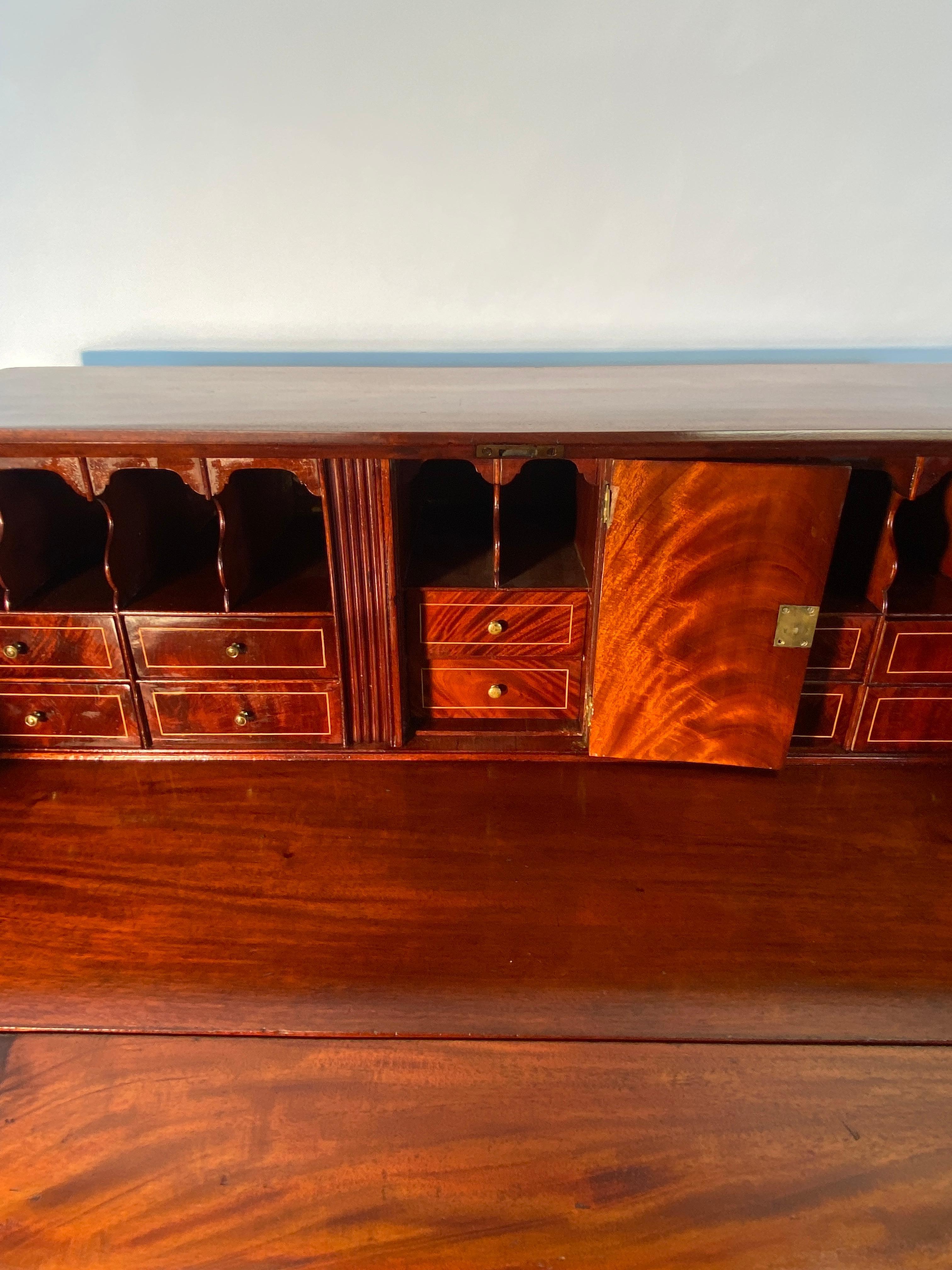 Mahogany 18th Century American Chippendale Slant Front Bureau Desk Washington D.C.