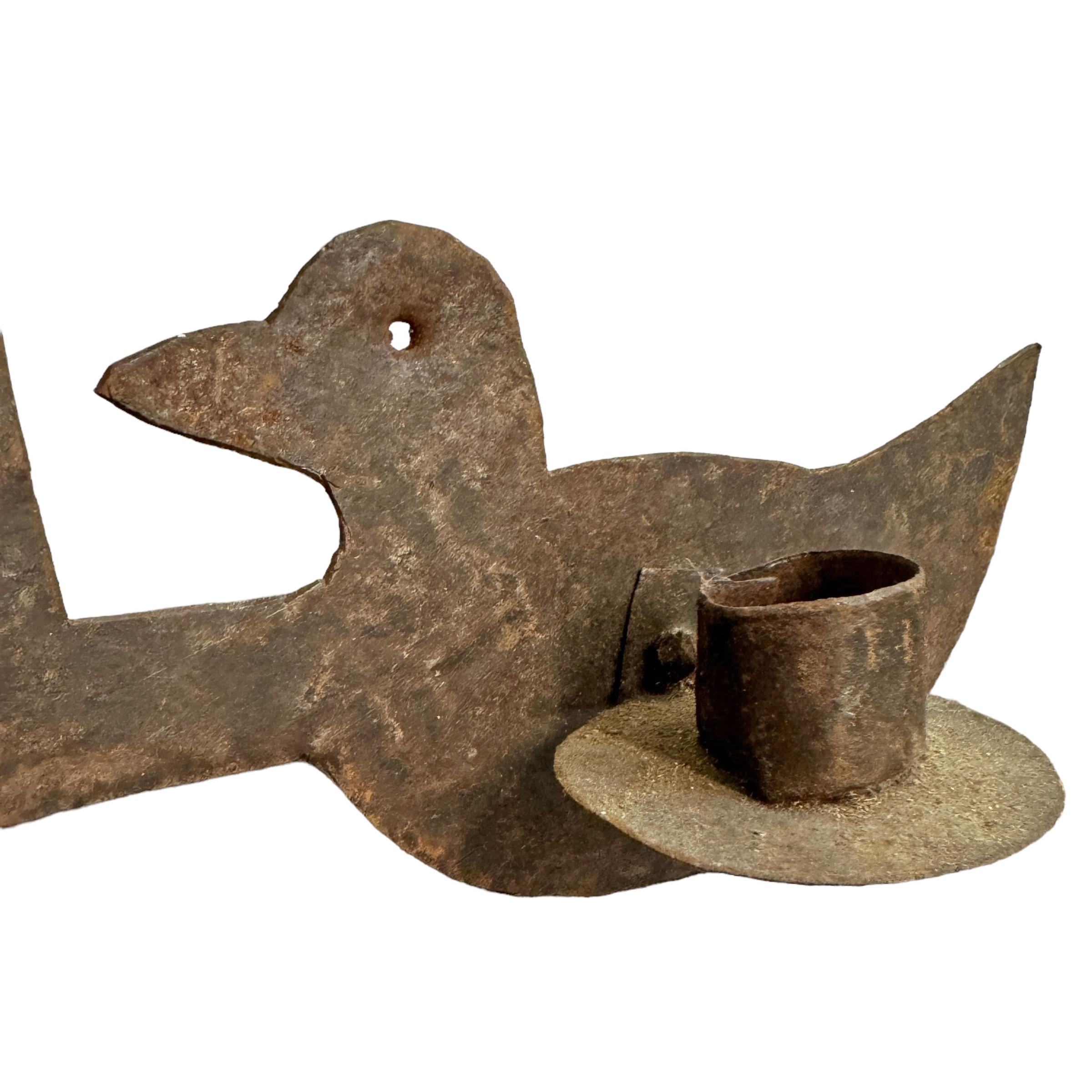 18th Century American Double Duck Candle Sconce 2