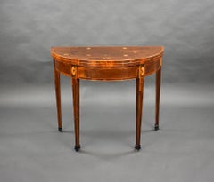 18th Mahogany Inlaid Card Table