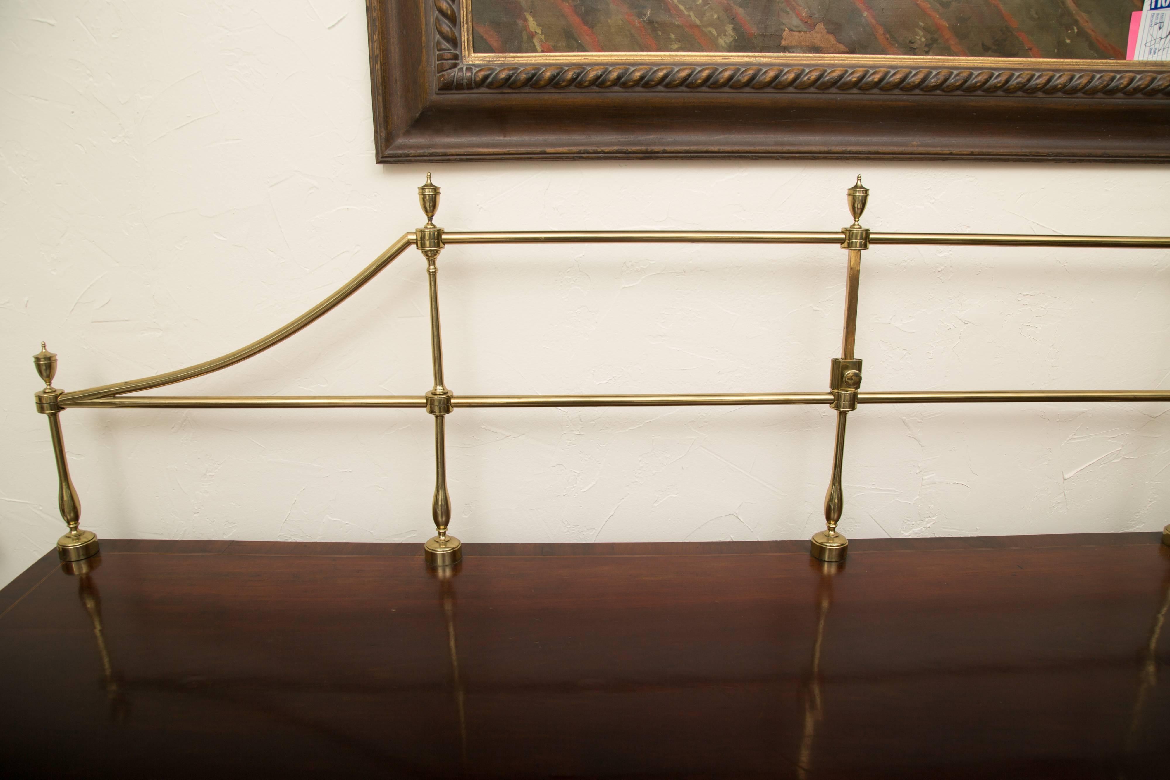 18th Century American Hepplewhite Mahogany Sideboard with Brass Gallery 6